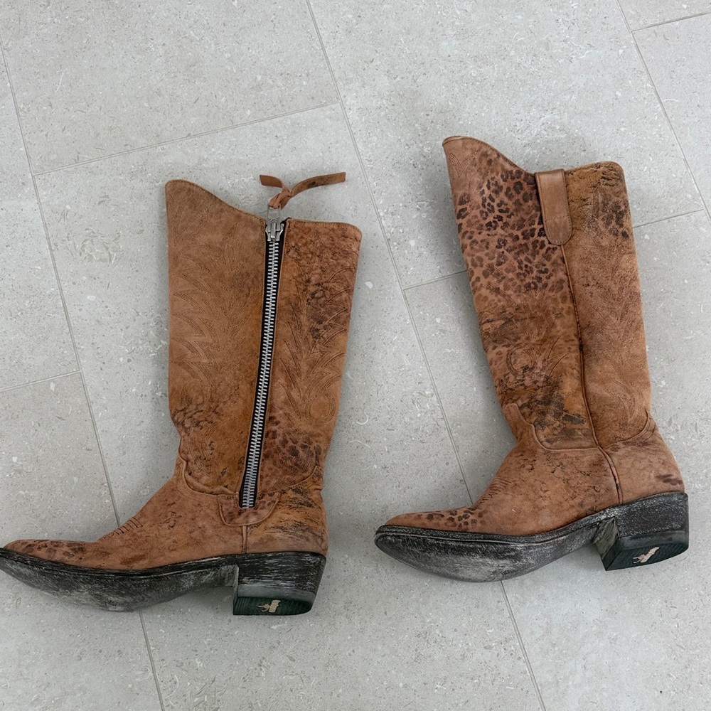 Old Gringo Razz 13“ Leopard Western Boots - Picture 5 of 8
